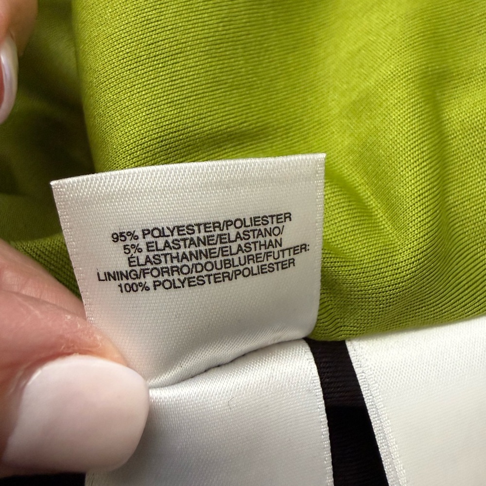 Kasper Green and Black Colorblock Midi Tank Dress NEW - Picture 6 of 7